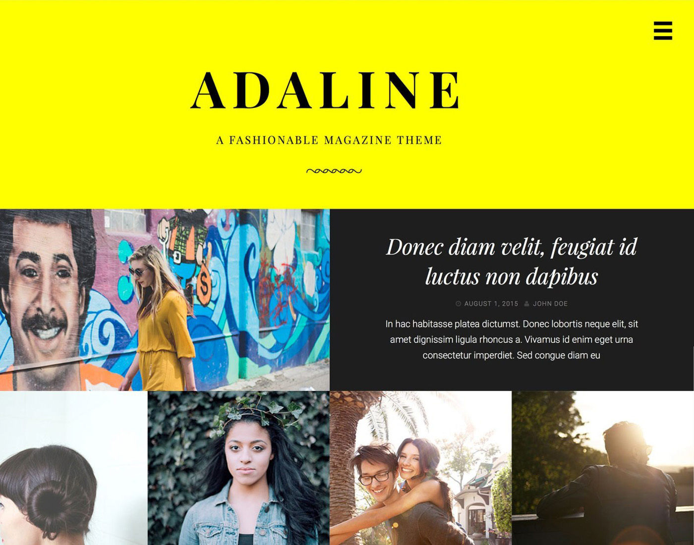 Adaline WordPress theme